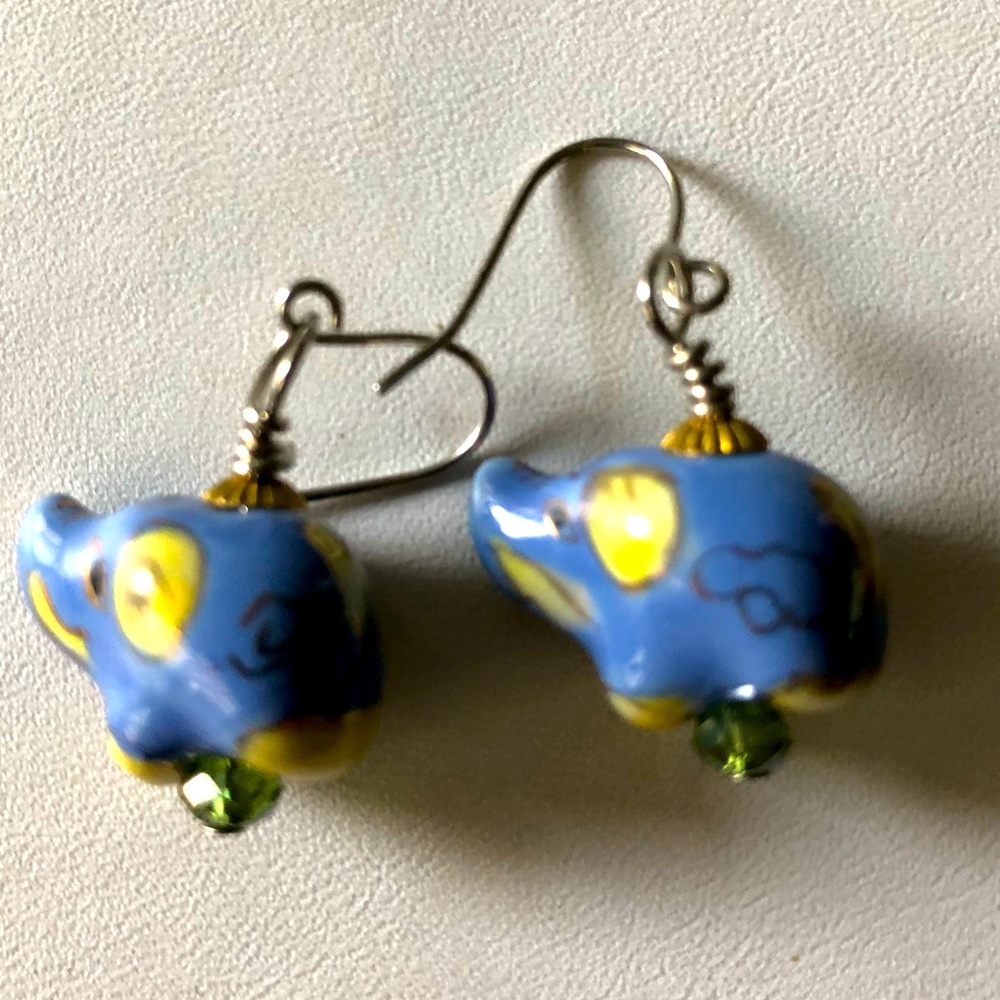Elephant Earrings View 3